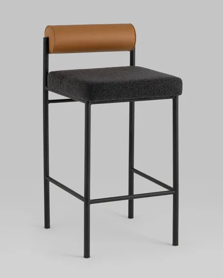 Полубарный стул Bau 65 см, темно-серый