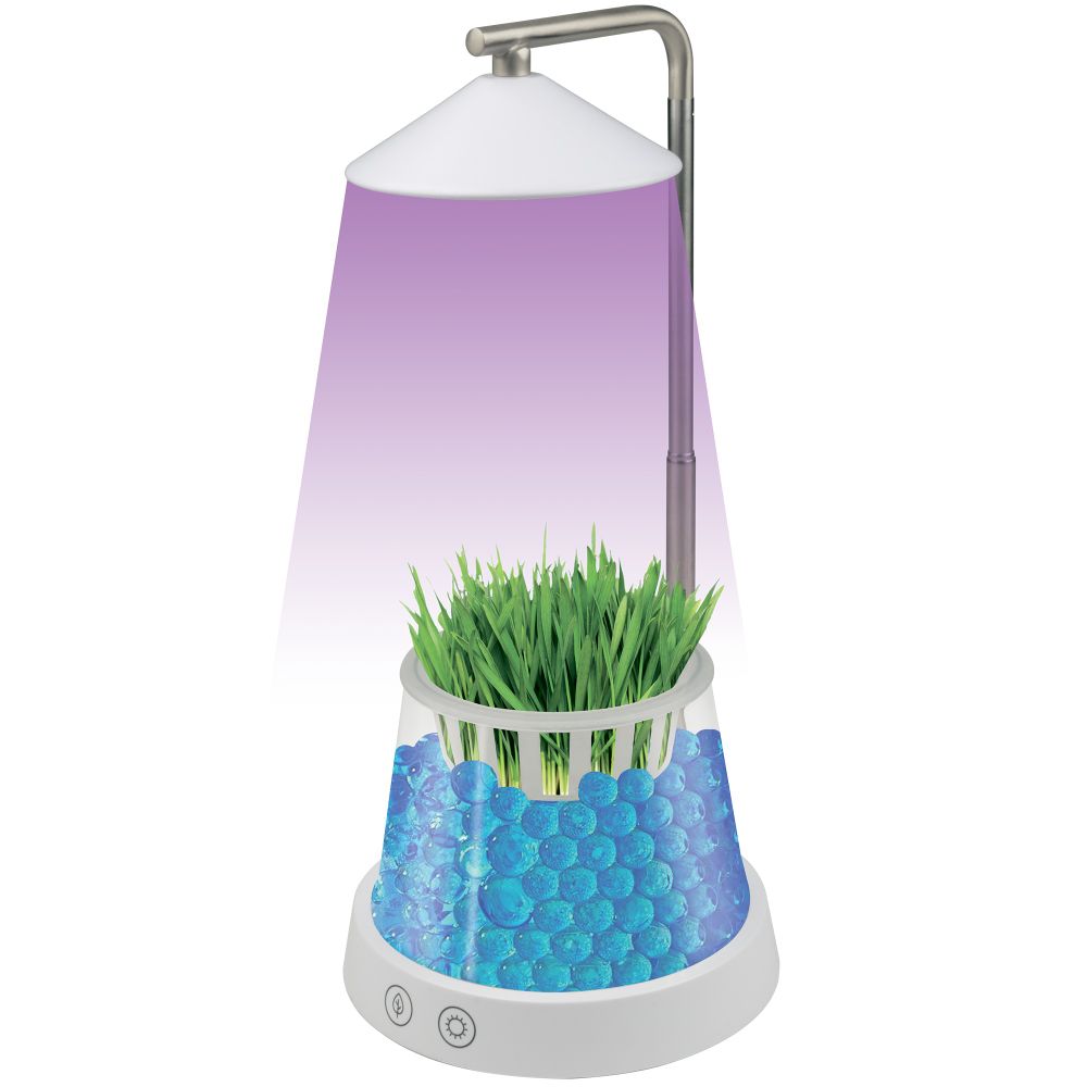 ULT-P36-3W-4000K+SPSB IP40 WHITE Светильник для растений светодиодный. с подставкой и декоративной емкостью. Белый свет4000K + cпектр для рассады и цветения. TM Uniel