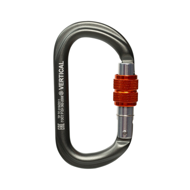 Карабин GRAY овал с муфтой ver 0261 (Вертикаль)