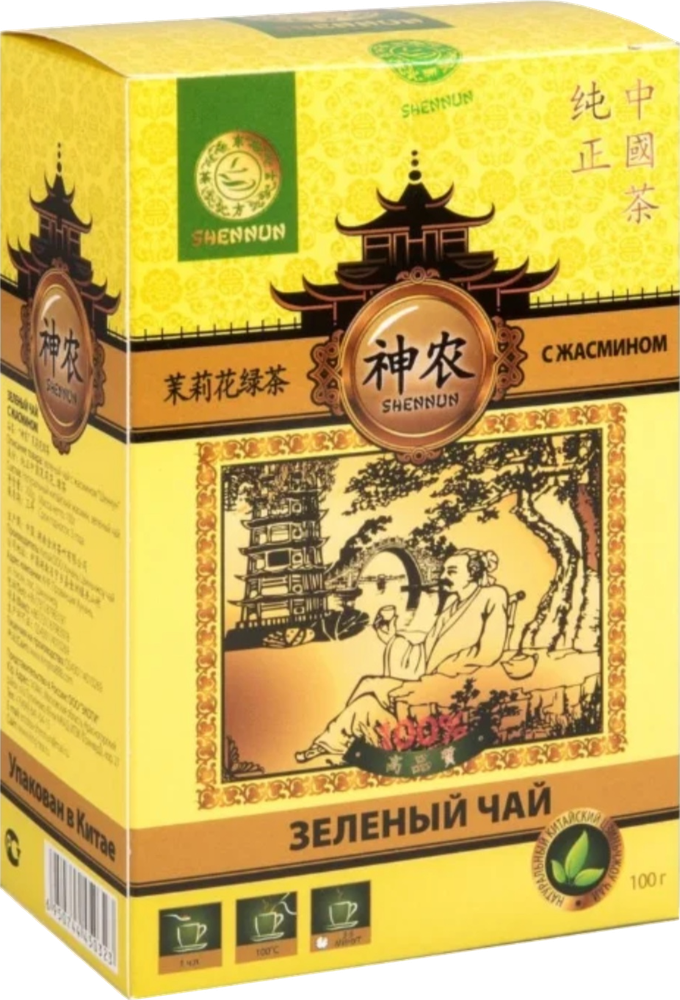 Чай зеленый Shennun с жасмином 100 г