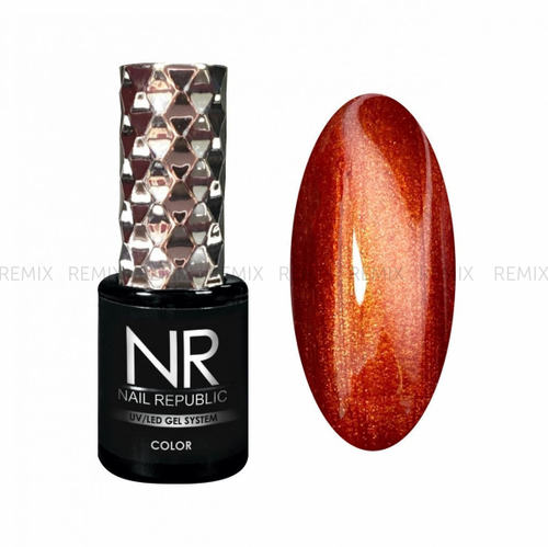 NR-504 Гель-лак CAT-effect, Огненный перламутр (10 мл)