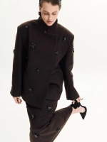 Полупальто MORNING DEW, коричневый