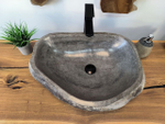 Раковина из речного камня RS-65803 58х42х15 из натурального камня