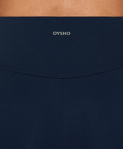 OYSHO Легинсы-велосипедки Comfortlux с высокой посадкой длиной 20 см, темно-синий