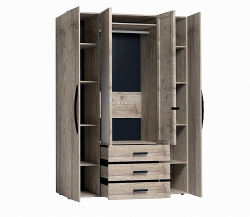 Шкаф для одежды и белья Nature 555, гаскон пайн