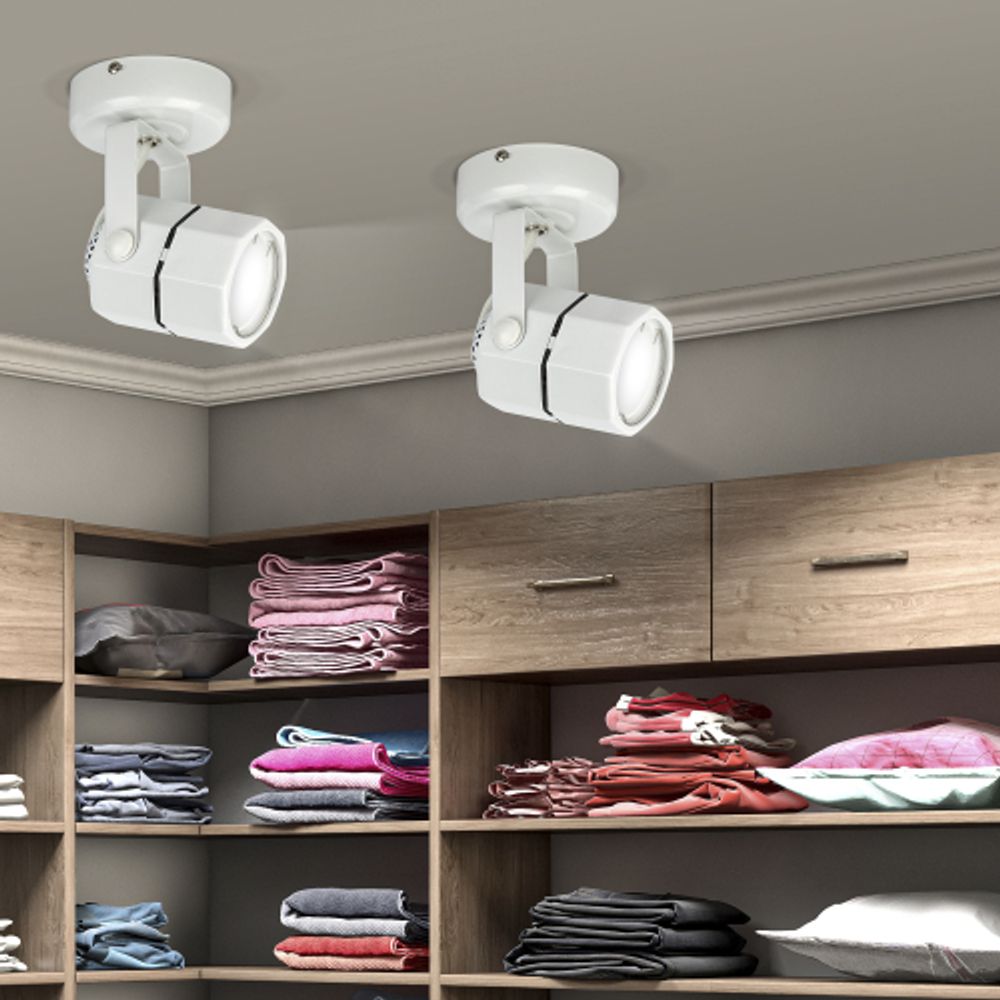 OL2 GU10 WH Светильник ЭРА Накладной, белый