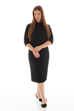 Платье женское 4702Аа, черный блеск #132ЧБ054702Аа