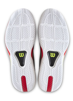 Мужские теннисные кроссовки Wilson Rush Tour 5 Clay - white/black/infrared