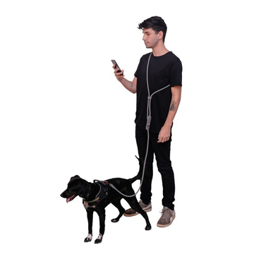 Поводок handsfree TITANIUM GREY Zee.Dog