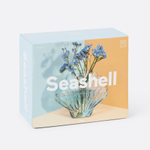 Ваза для цветов seashell, 20 см, голубая
