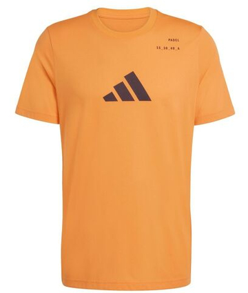Мужская теннисная футболка Adidas Padel Cat Graphic - orange