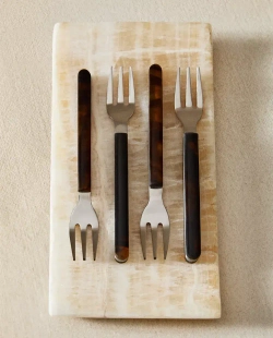 ZARA HOME НАБОР ИЗ 4 ВИЛОК, КОРИЧНЕВЫЙ