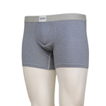 Серые трусы-боксеры с мелким принтом (Размер: S) (Цвет: серый)