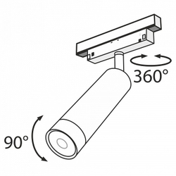 Трековый светильник Maytoni Technical TR019-2-7W3K-B