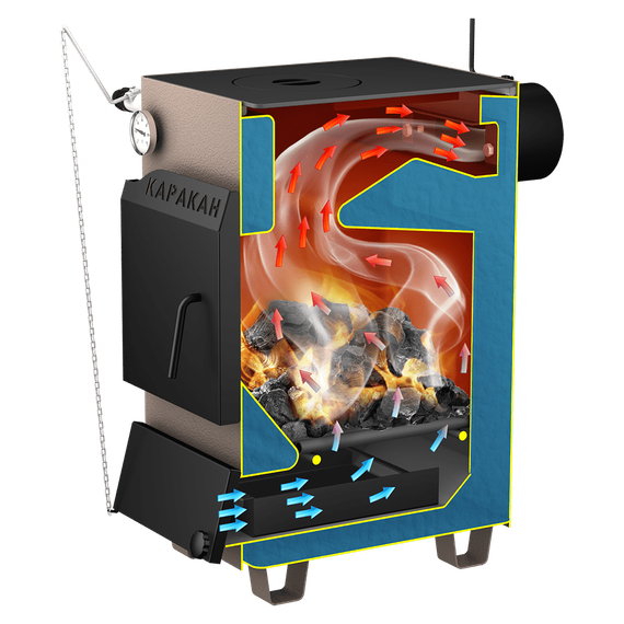 Котел твердотопливный Каракан 10ТПЭ 3