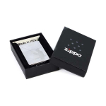 Зажигалка серебристая матовая Zippo Fisherman с покрытием Brushed Chrome