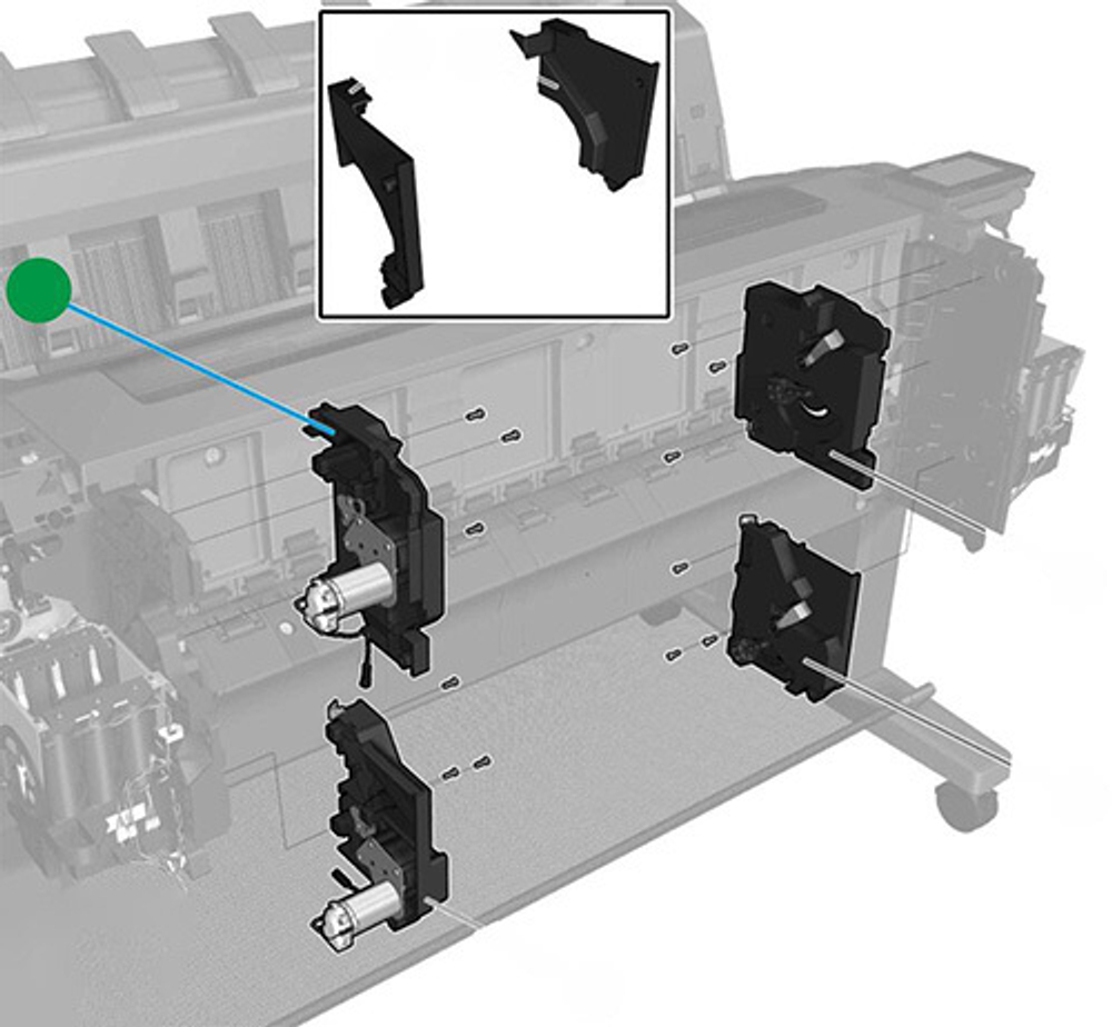 Верхняя опора для перемотки HP DesignJet T3500 (B9E24-67004)