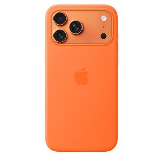 Apple Silicone Case with MagSafe iPhone 17 Pro Max Orange