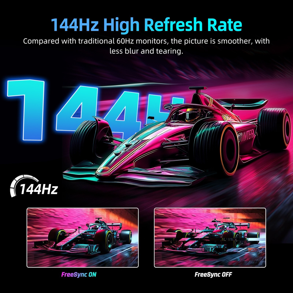 17.3" Портативный монитор Uperfect 2K IPS 2560x1440, 144 Гц