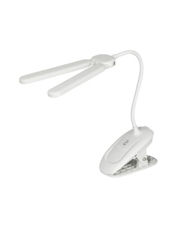 ЭРА Б0057207 Настольный светильник NLED-512-6W-W светодиодный аккумуляторный на прищепке белый