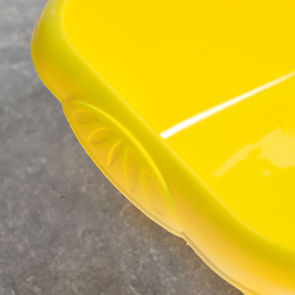 Таз 6л квадратный "Good" (ярко-желтый)