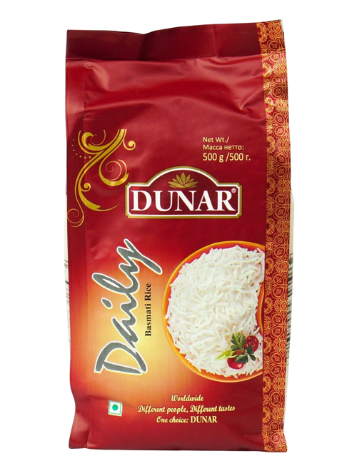 Рис Dunar Басмати Daily длиннозерный шлифованный 500 г
