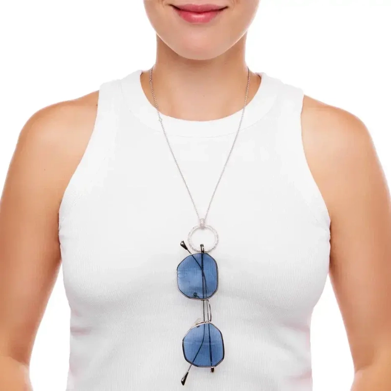 Колье с Кольцом для Очков – Серебро