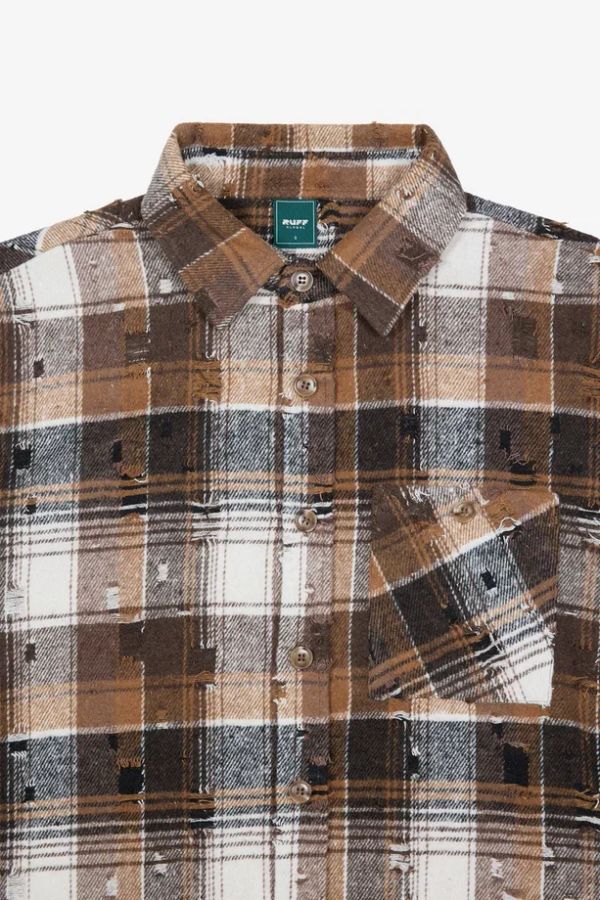 Рубашка Фланелевая коричневая - фото 3
