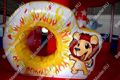 Детский надувной батут "Шатёр цирка" 4*4*4 м