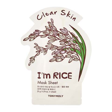 Tony Moly Маска для лица с рисом - I'm real rice mask sheete, 21г