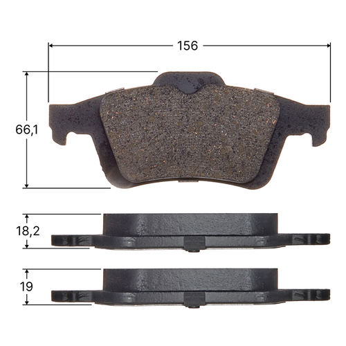 Колодки тормозные дисковые Avantech задние (противоскрипная пластина в компл.) AV1120