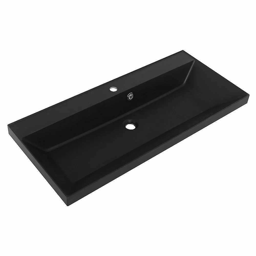 Тумба с раковиной Belbagno MARINO 80 дуб моро/черная раковина