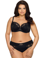 Бюстгальтер Freesia с сшивными чашками plus size и кружевом (Размер: 85H) (Цвет: белый)