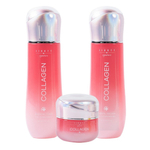 Jigott Набор увлажняющих средств для лица: тонер, эмульсия, крем / Signature Collagen Essential Skin Care 3 Set