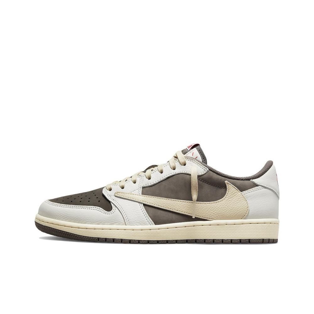 Кроссовки Travis Scott x Air Jordan 1 Low Sail and Ridgerock