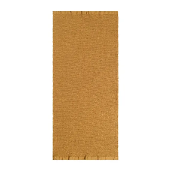 Полотенце банное из умягченной вафли цвета охры из коллекции essential, 70x140 см