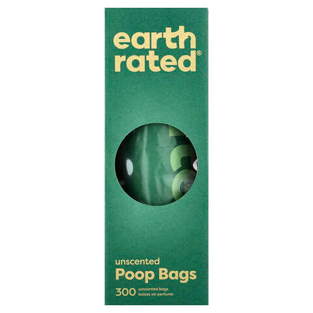 Earth Rated, Пакеты для отходов для собак, без запаха, 300 пакетов