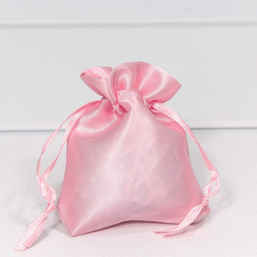 Мешочек 7х9см Атлас (Розовый)