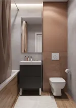Тумба Юнит 55 антрацит, Раковина Адриана 55