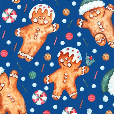 Christmas Gingerbread Pattern