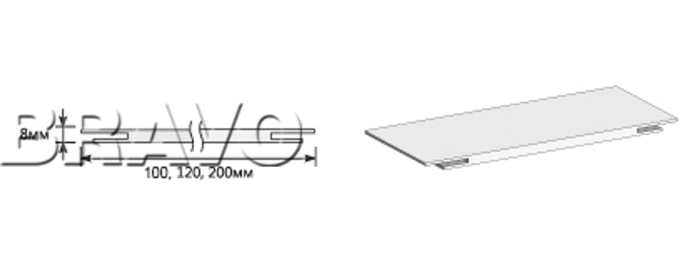 Добор "Т" 2070*100*8 М