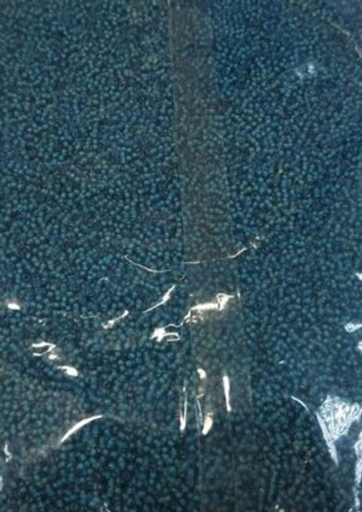 Бисер некалиброванный, 450 гр, размер 12/0, пр-во Китай