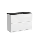 Тумба с раковиной Sancos Libra Floor 120 см LB120F-1W глянцевый белый