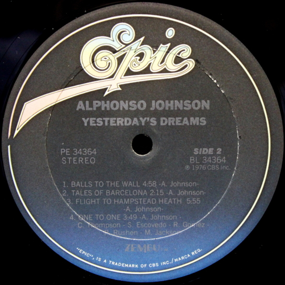 Alphonso Johnson / Yesterday's Dreams (LP)
