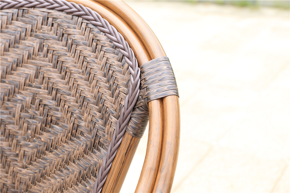 Кресло из искусственного ротанга для отдыха БАМБУК-1 с аллюминевой рамой