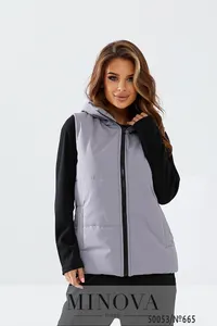 Жилет 665-серый Minova