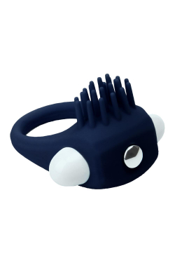 Синее эрекционное виброкольцо Stimu Ring