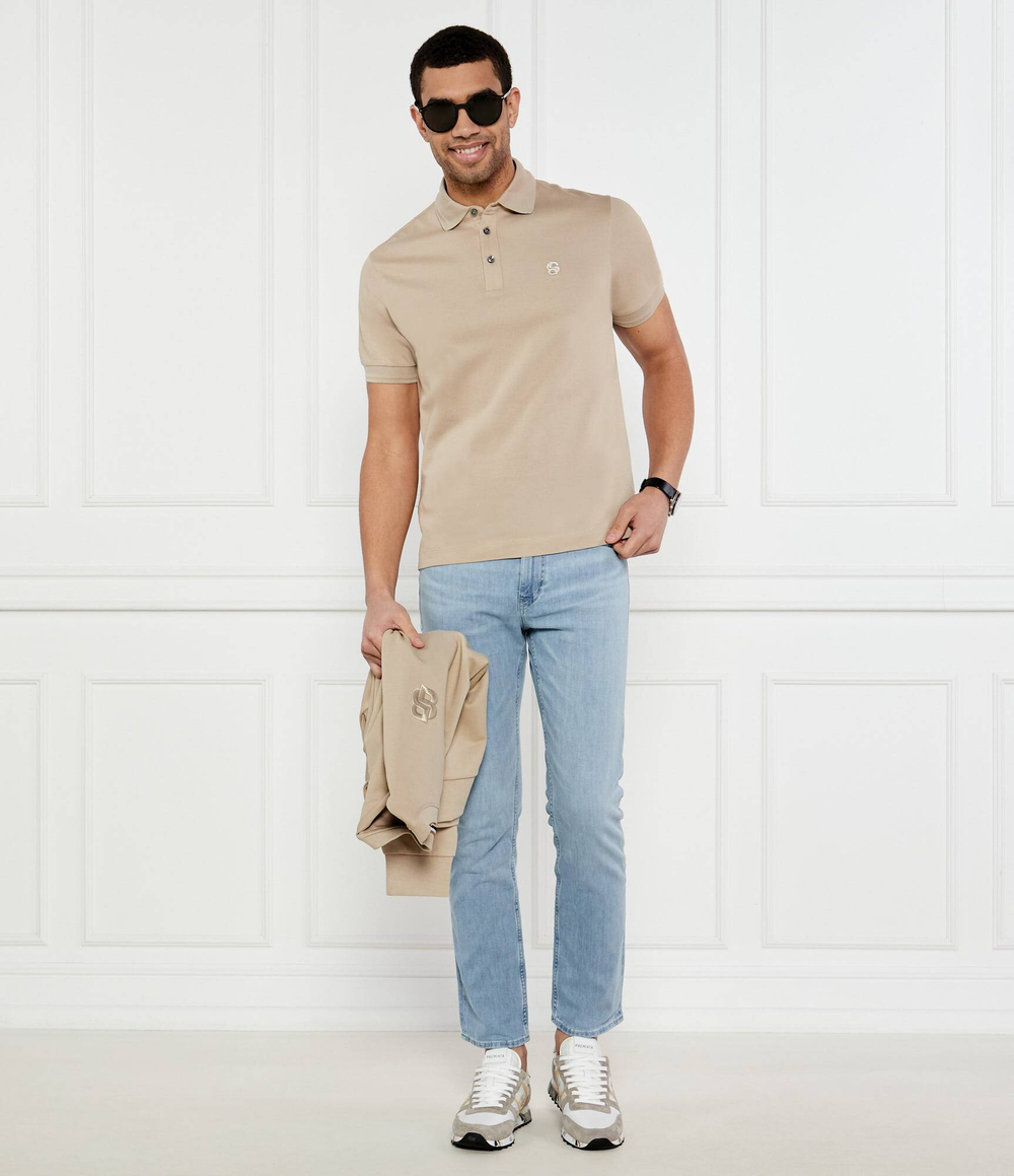 Поло C-Parris 26 BOSS BLACK - коричневый(50533355)