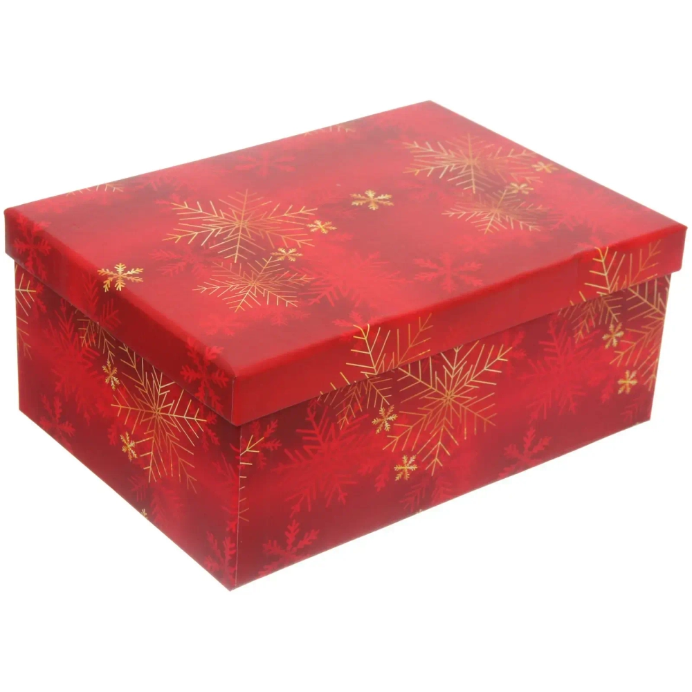 Коробка подарочная «Снежинки» 23*16,5*9,5 см
