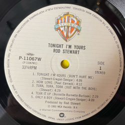 Винтажная виниловая пластинка LP Rod Stewart Tonight I'm Yours (Japan 1981) (Obi)